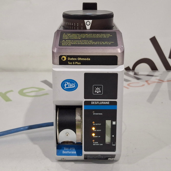 Datex-Ohmeda Datex-Ohmeda Tec 6 Plus Desflurane Vaporizer Anesthesia reLink Medical