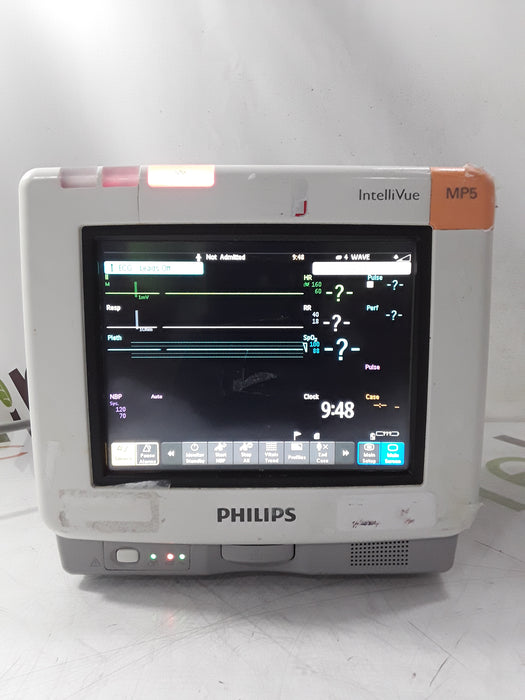 Philips Intellivue MP5 - ECG, Fast SpO2, NIBP, CO2 Patient Monitor