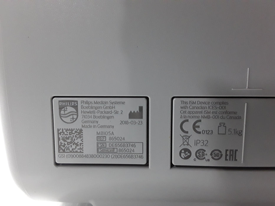 Philips Intellivue MP5 - ECG, Fast SpO2, NIBP, CO2 Patient Monitor