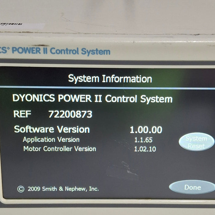 Smith & Nephew Smith & Nephew Dyonics Power II Shaver Control Unit Surgical Equipment reLink Medical