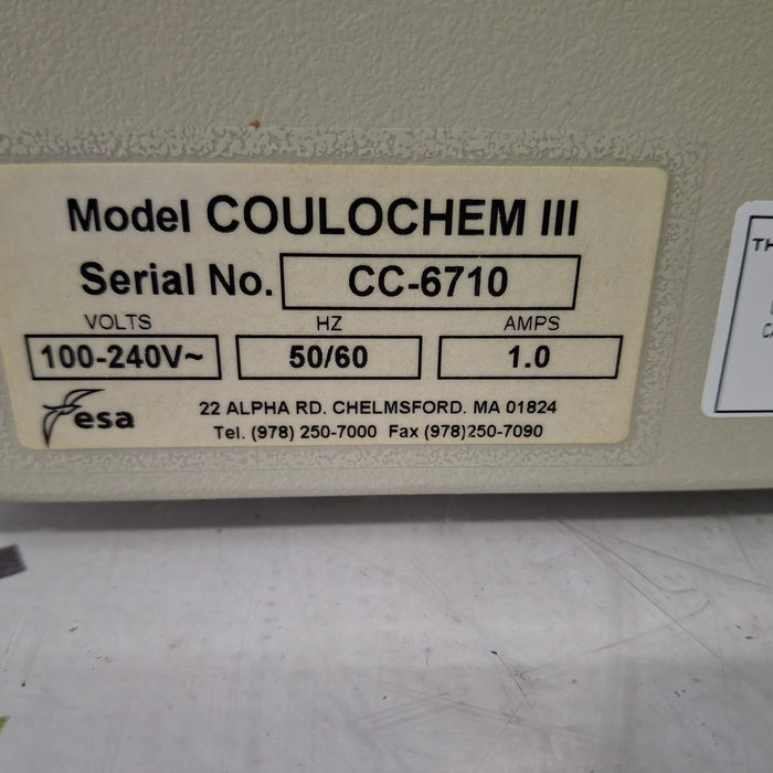 ESA Laboratories, Inc. ESA Laboratories, Inc. COULOCHEM III Electrochemical Detector Clinical Lab reLink Medical