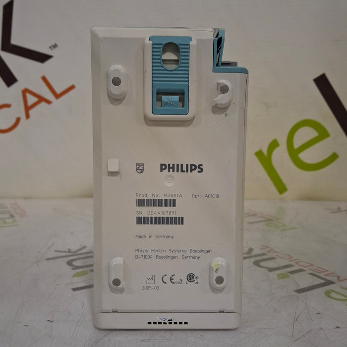 Philips M3001A-A01C18 Fast SpO2, NIBP, 12 lead ECG, Temp, IBP MMS Module