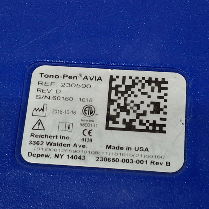 Reichert Reichert Tono-Pen Avia Applanation Tonometer Ophthalmology reLink Medical