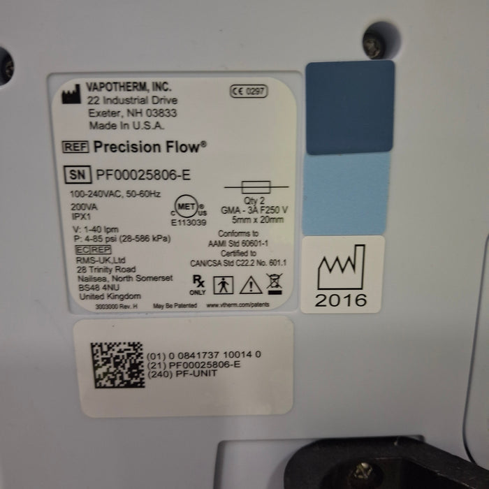 Vapotherm Precision Flow Meter Humidifier