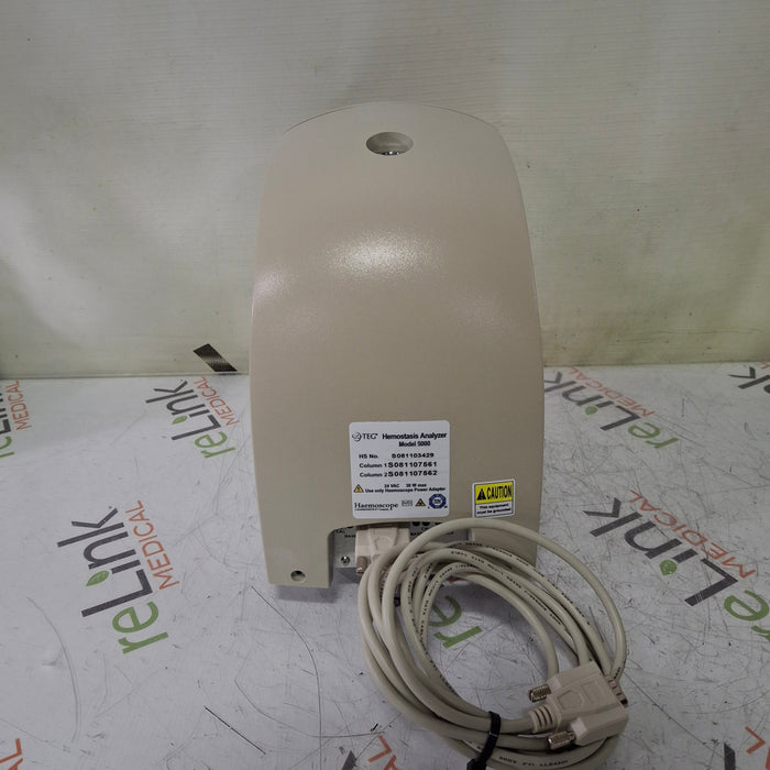 Haemonetics Haemonetics Haemoscope Thrombelastograph Model 5000 Hemostasis Analyzer Clinical Lab reLink Medical