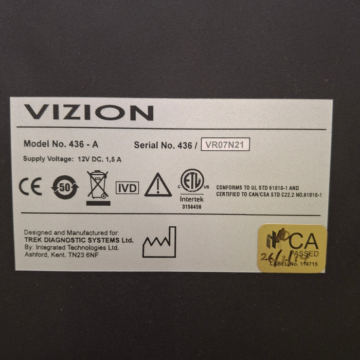 Trek Diagnostic Systems Sensititre VIZION Digital MIC Viewing System