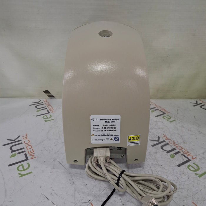 Haemonetics Haemonetics Haemoscope Thrombelastograph Model 5000 Hemostasis Analyzer Clinical Lab reLink Medical