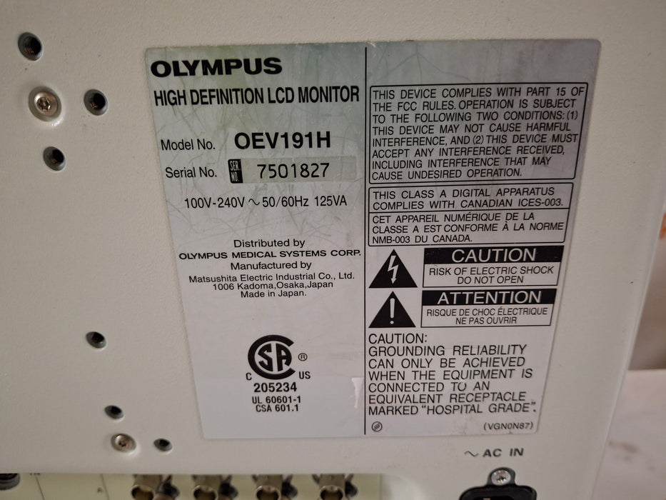 Olympus Olympus OEV191H Medical Display Flexible Endoscopy reLink Medical