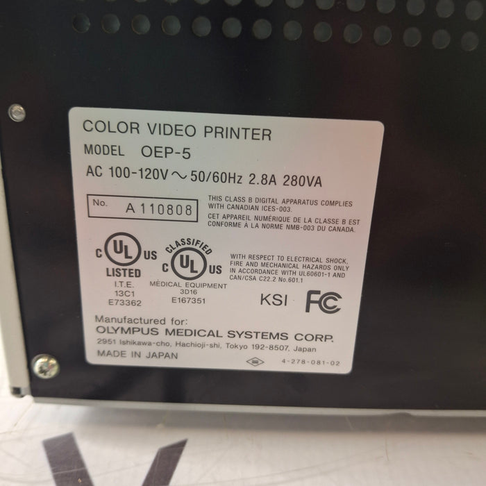 Olympus Olympus OEP-5 Color Video Printer Flexible Endoscopy reLink Medical