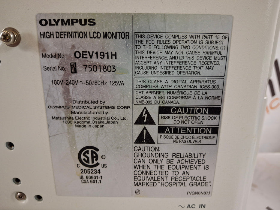 Olympus Olympus OEV191H Medical Display Flexible Endoscopy reLink Medical