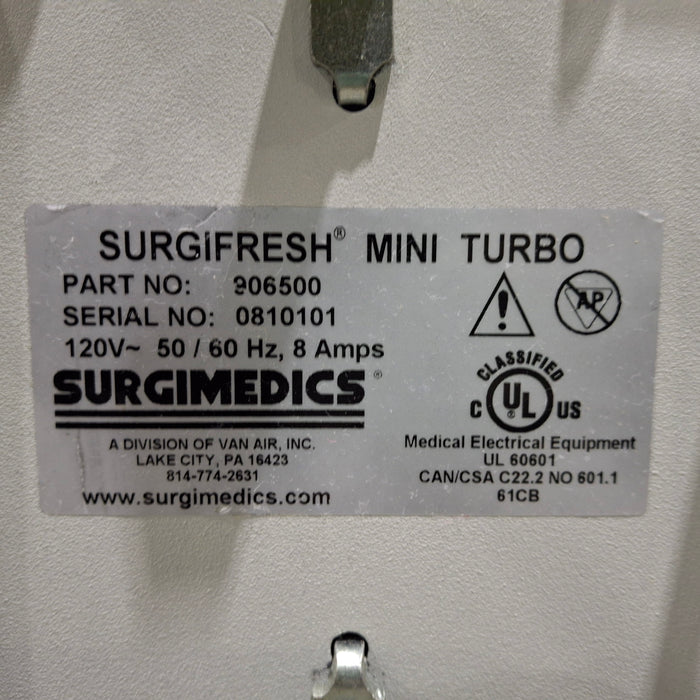 Surgimedics Surgifresh Mini Turbo Smoke Evacuator