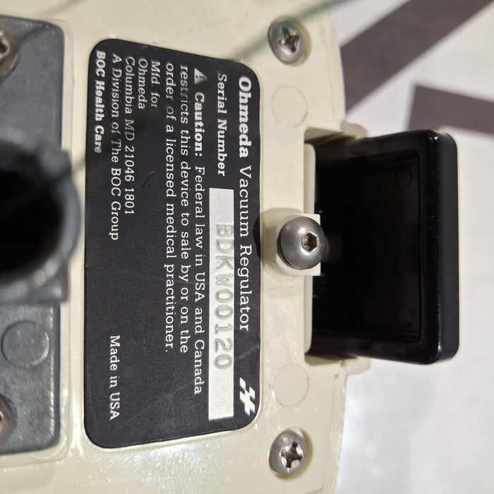 Ohmeda Medical Ohmeda Medical Continuous Vacuum Regulator Respiratory reLink Medical