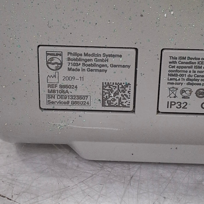 Philips Intellivue MP5 - ECG, Fast SpO2, NIBP Patient Monitor