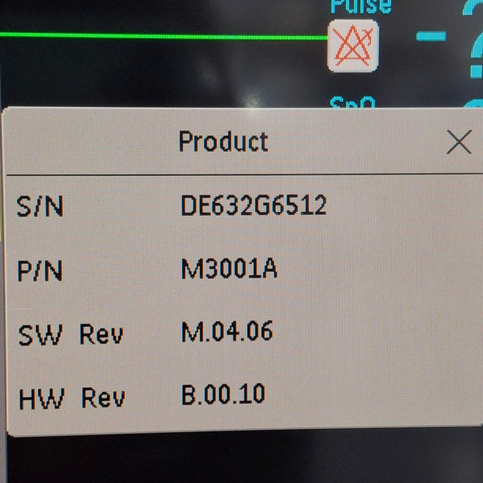 Philips M3001A-A03C06 Masimo SpO2, NIBP, ECG, Temp, IBP MMS Module