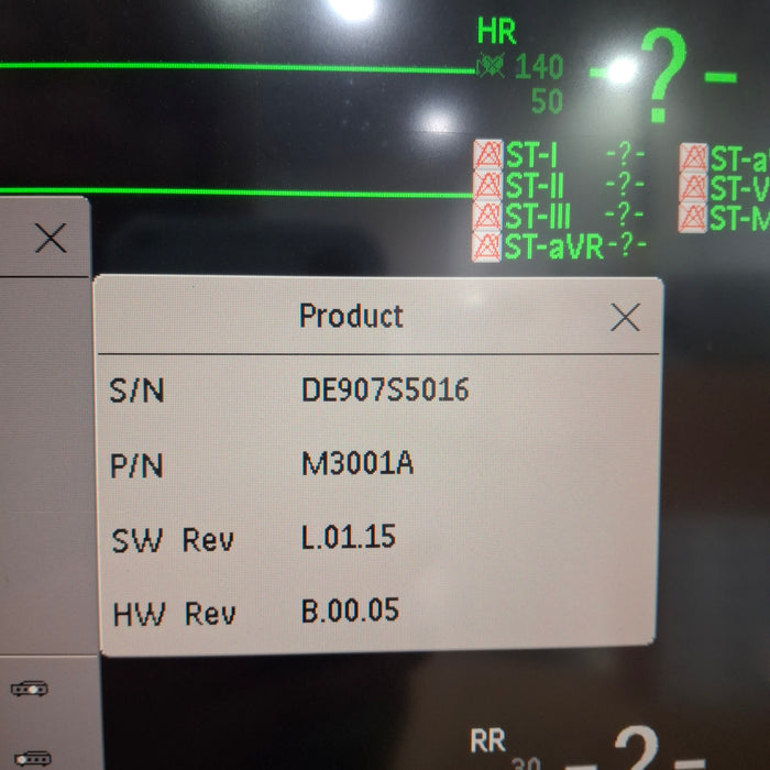 Philips M3001A-A03C06 Masimo SpO2, NIBP, ECG, Temp, IBP MMS Module