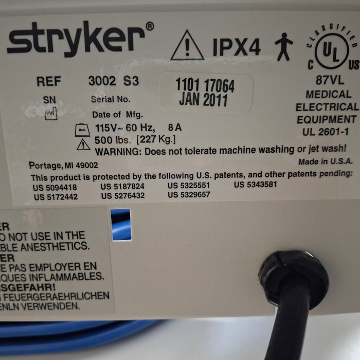 Stryker Secure III 3002 Hospital Bed