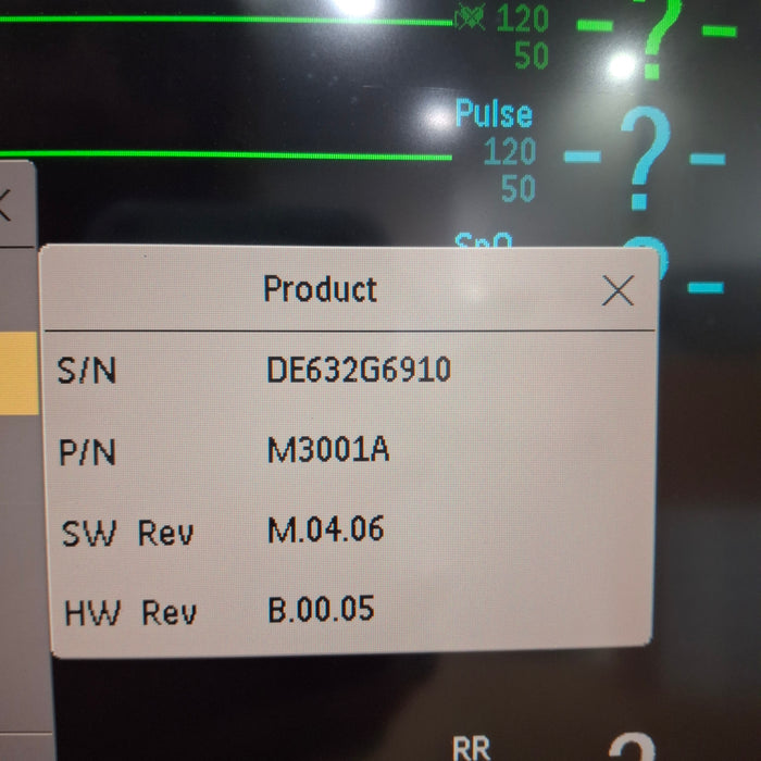 Philips M3001A-A03C06 Masimo SpO2, NIBP, ECG, Temp, IBP MMS Module