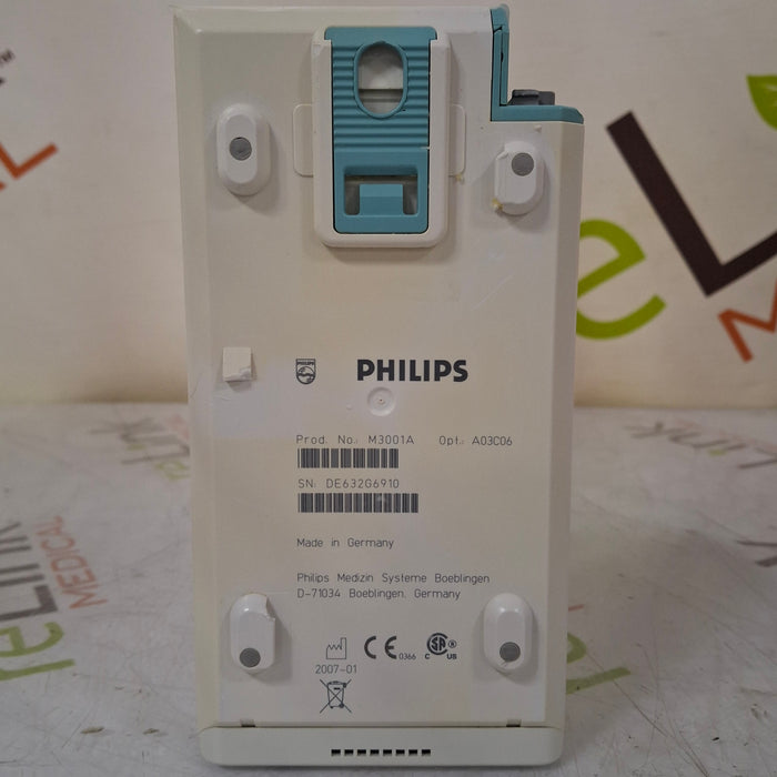 Philips M3001A-A03C06 Masimo SpO2, NIBP, ECG, Temp, IBP MMS Module