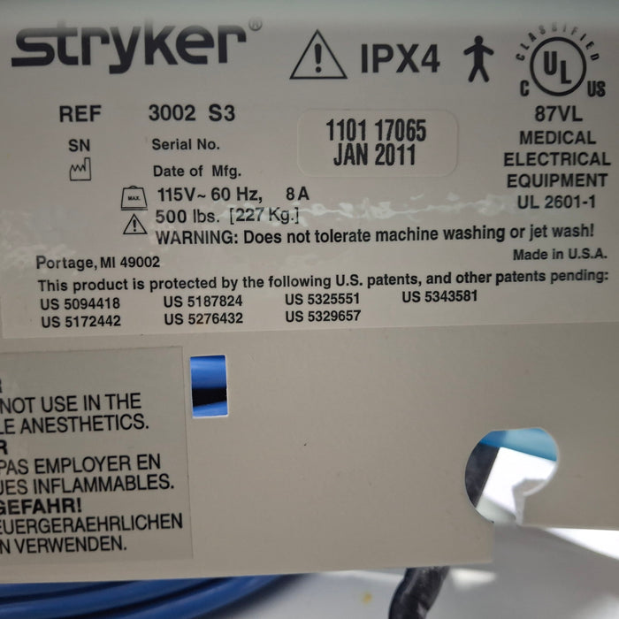 Stryker Secure III 3002 Hospital Bed