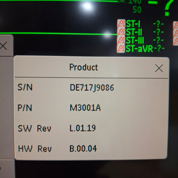 Philips M3001A-A03C06 Masimo SpO2, NIBP, ECG, Temp, IBP MMS Module