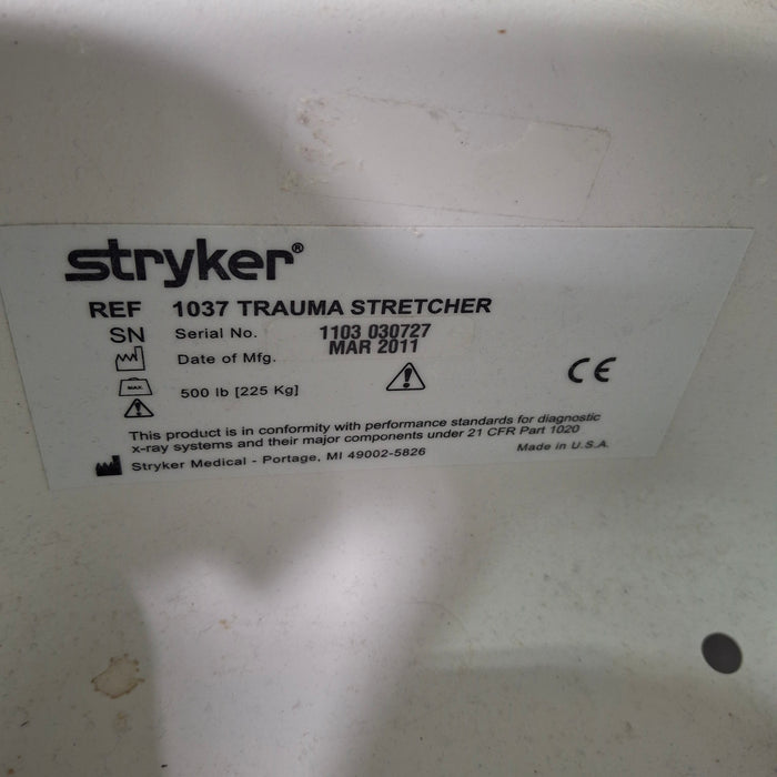 Stryker Stryker 1037 Trauma Stretcher Beds & Stretchers reLink Medical