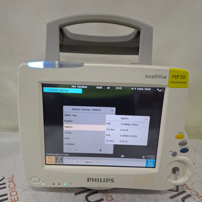 Philips Philips IntelliVue MP30 - Anesthesia Patient Monitor Patient Monitors reLink Medical