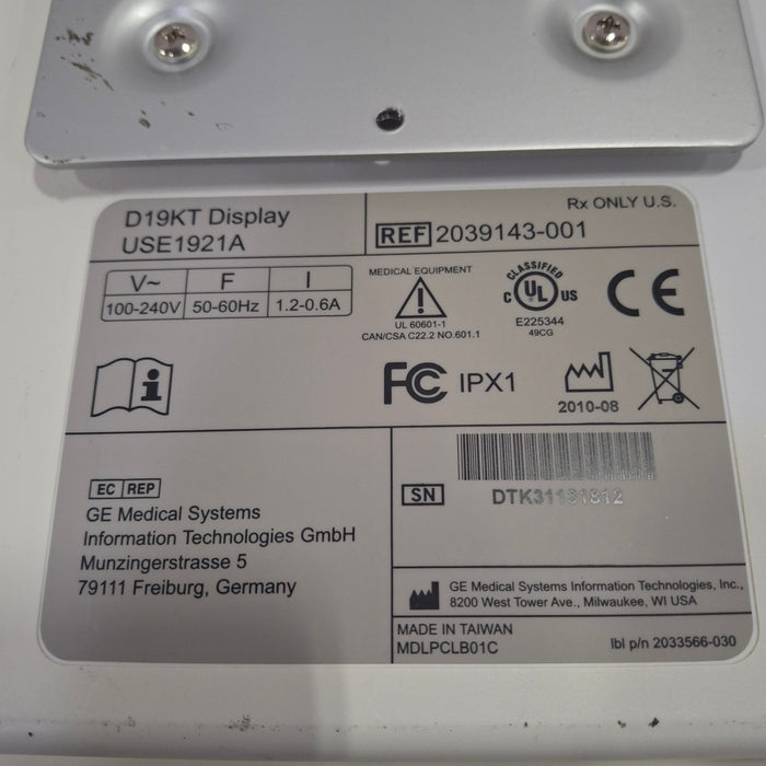 GE Healthcare D19KT Display