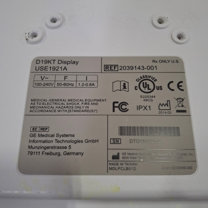 GE Healthcare D19KT Display