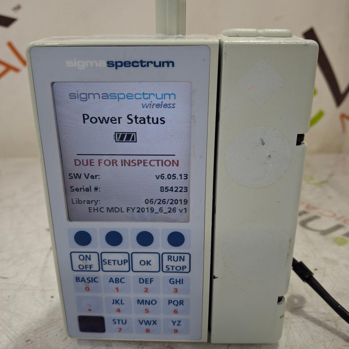 Baxter Sigma Spectrum 6.05.13 with B/G Battery Infusion Pump