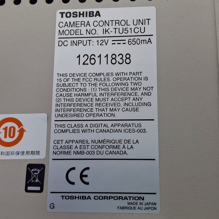 Toshiba Toshiba Camera Control Unit IK-TU51CU Surgical & Exam Lights reLink Medical