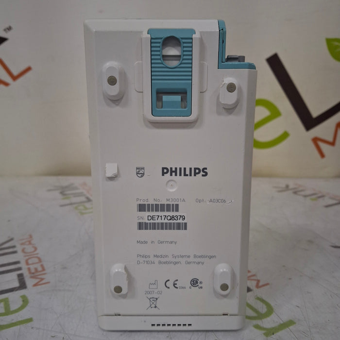 Philips M3001A-A03C06 Masimo SpO2, NIBP, ECG, Temp, IBP MMS Module