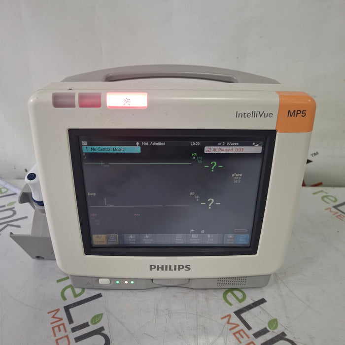 Philips Intellivue MP5 - ECG, Fast SpO2, NIBP Patient Monitor