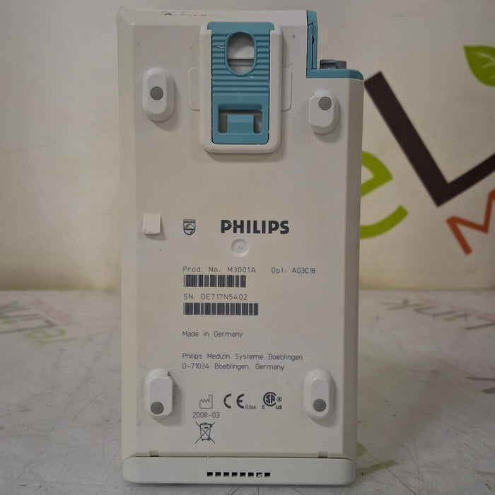 Philips M3001A-A03C18 Masimo SpO2, NIBP, 12 lead ECG, Temp, IBP MMS Module