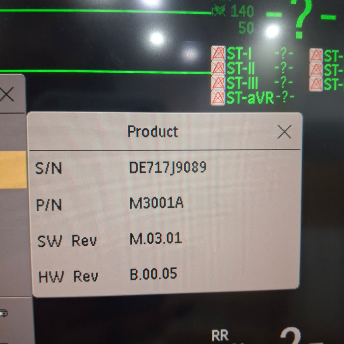 Philips M3001A-A03C06 Masimo SpO2, NIBP, ECG, Temp, IBP MMS Module