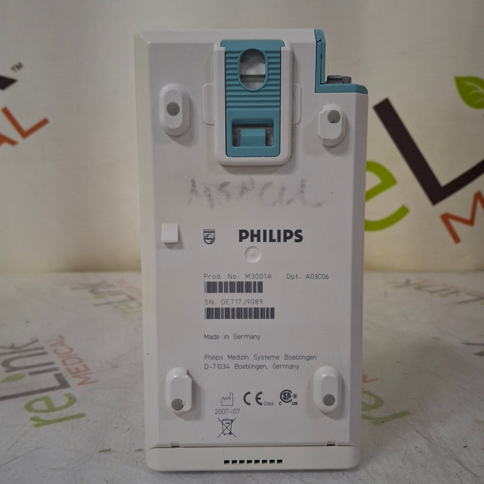 Philips M3001A-A03C06 Masimo SpO2, NIBP, ECG, Temp, IBP MMS Module