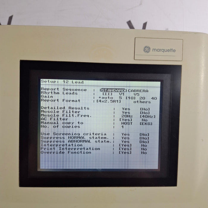 GE Healthcare GE Healthcare MAC 1200 ECG Cardiology reLink Medical