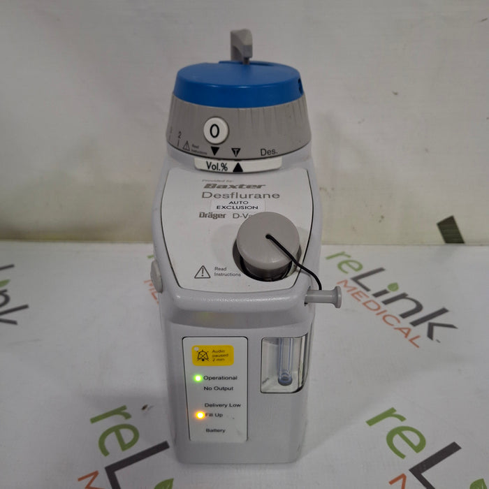 Draeger Medical Draeger Medical D-Vapor Desflurane Vaporizer Anesthesia reLink Medical