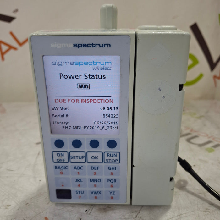 Baxter Sigma Spectrum 6.05.13 with B/G Battery Infusion Pump