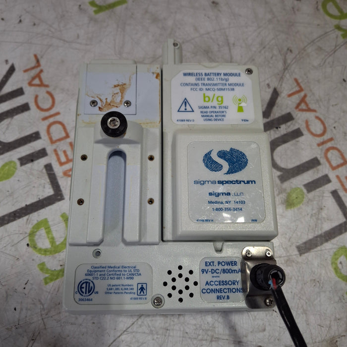 Baxter Sigma Spectrum 6.05.13 with B/G Battery Infusion Pump