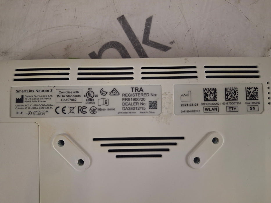 Smartlinx Inc Capsule Technologies Neuron 3 Monitor