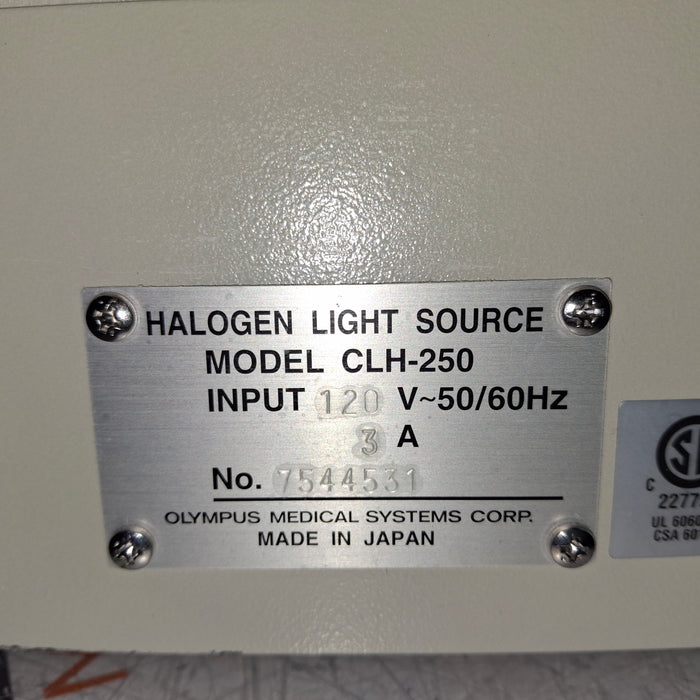 Olympus Olympus CLH-250 Light Source Rigid Endoscopy reLink Medical