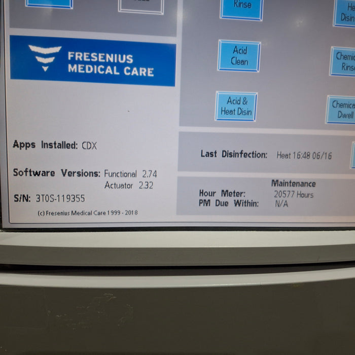Fresenius Fresenius 2008T Dialysis Machine Hemodialysis Dialysis reLink Medical
