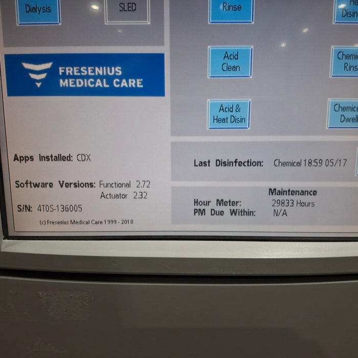 Fresenius 2008T Dialysis Machine Hemodialysis