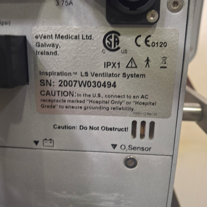 eVent Medical Inspiration LS Infant Ventilator