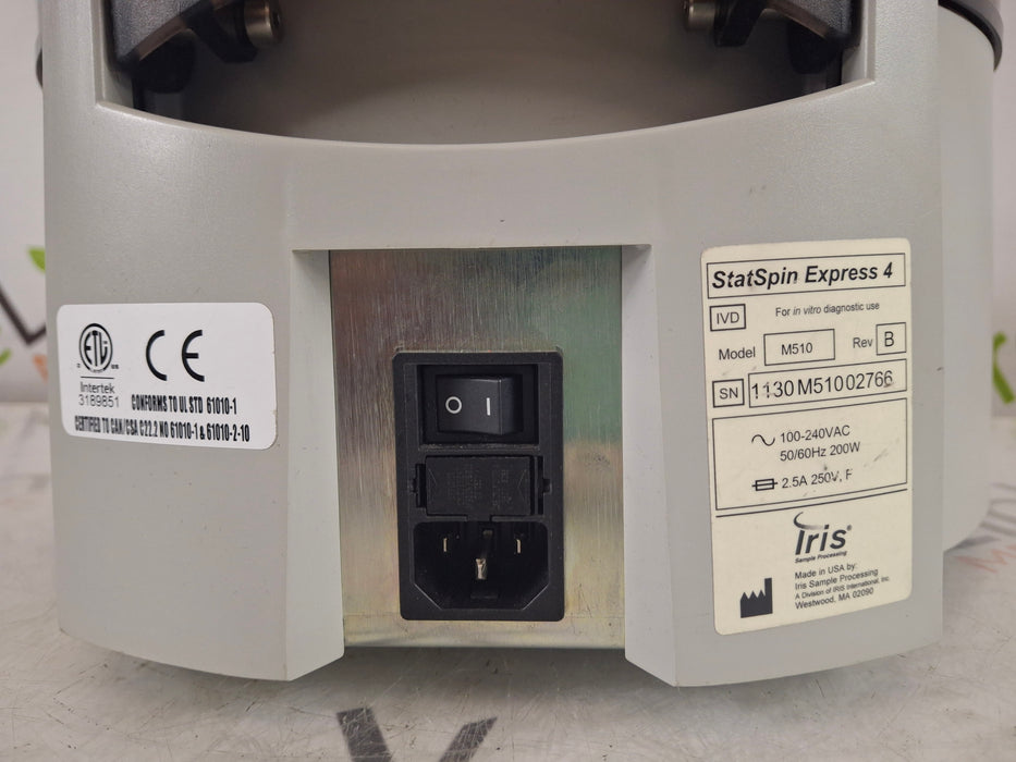 IRIS Medical StatSpin Express 4 Bench Top Centrifuge