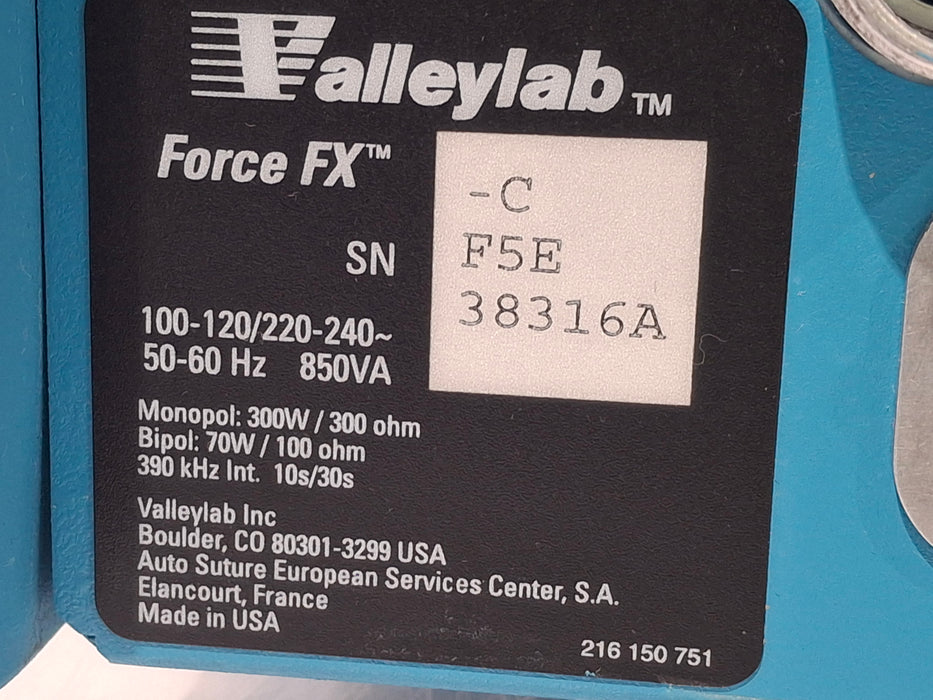 Covidien Covidien Valleylab Force FX-C Electrosurgical Generator Electrosurgical Units reLink Medical