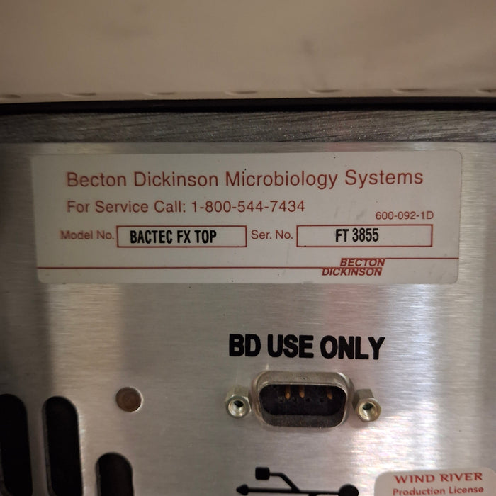 Becton Dickinson Becton Dickinson Bactec FX Blood Culture System Clinical Lab reLink Medical