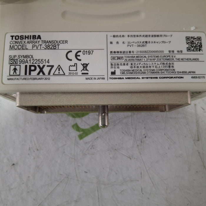 Toshiba Toshiba PVT-382BT Micro Convex Transducer Ultrasound Probes reLink Medical