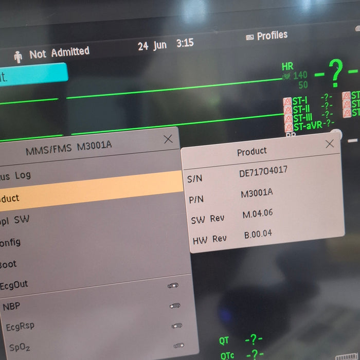 Philips M3001A-A01C06 Fast SpO2, NIBP, ECG, Temp, IBP MMS Module