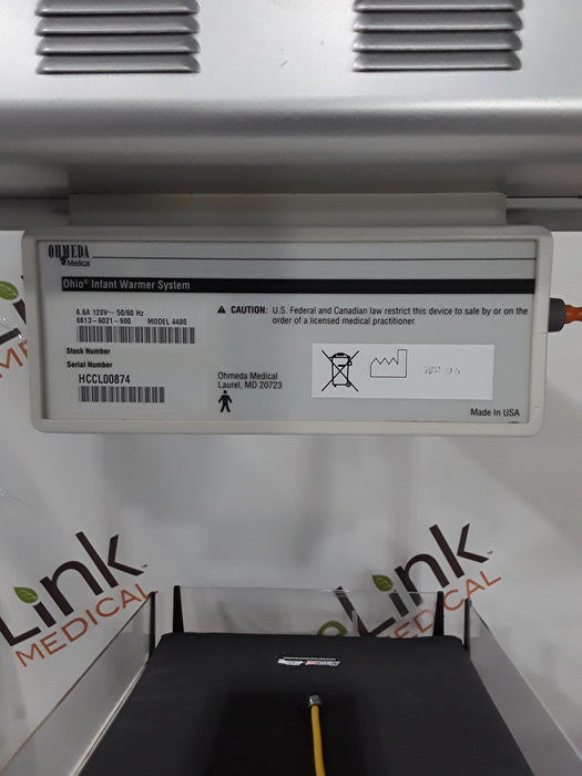 Ohmeda Medical Ohmeda Medical Ohio Model 4400 Infant Warmer Infant Warmers and Incubators reLink Medical
